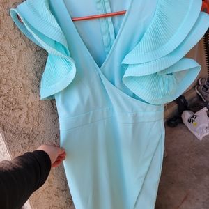 Baby blue pencil dress